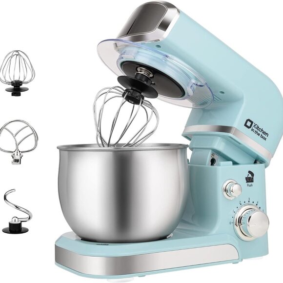 Kitchen in the box Stand Mixer,3.2Qt Small Electric Food Mixer,6 Speeds Portable - Picture 1 of 7